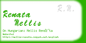 renata mellis business card